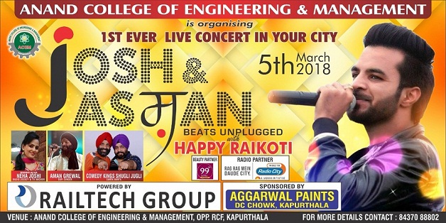 Live Concert by Happy Raikoti on 5th March